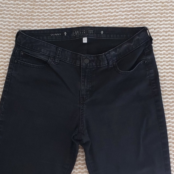 Jennifer Lopez Denim - Jennifer Lopez Black Denim Skinny Jean Size 12